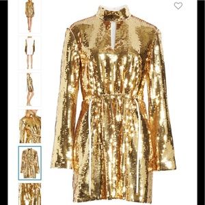 Tibi AvrilBackSequinLong SleeveMini